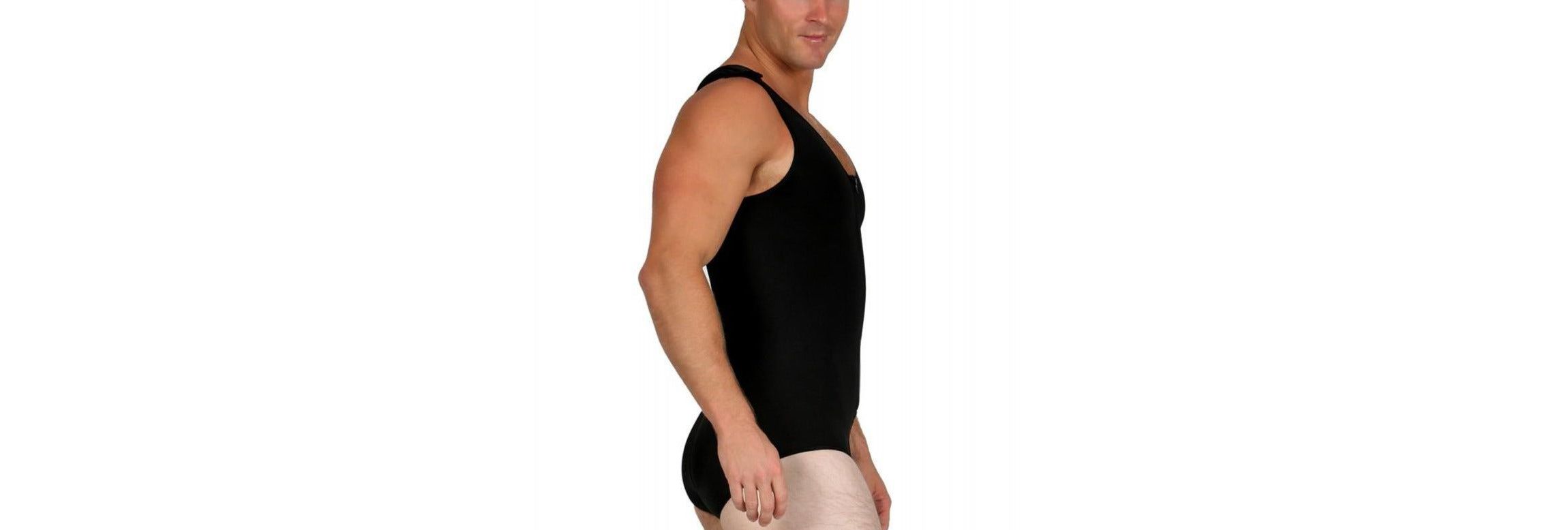 Men Compression Front Zip Bodysuit