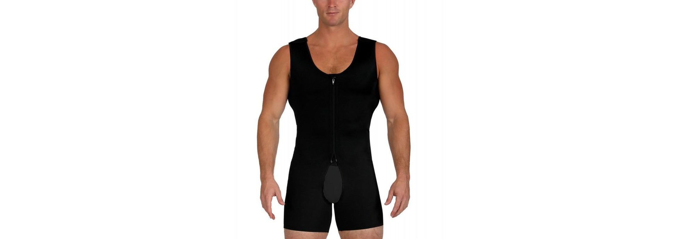 Men Compression Crotchless Bodyshorts