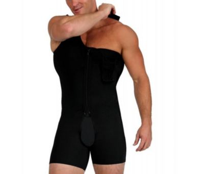 Men Compression Crotchless Bodyshorts