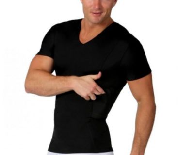 Holster Pocket Tactical Short Sleeve V Neck