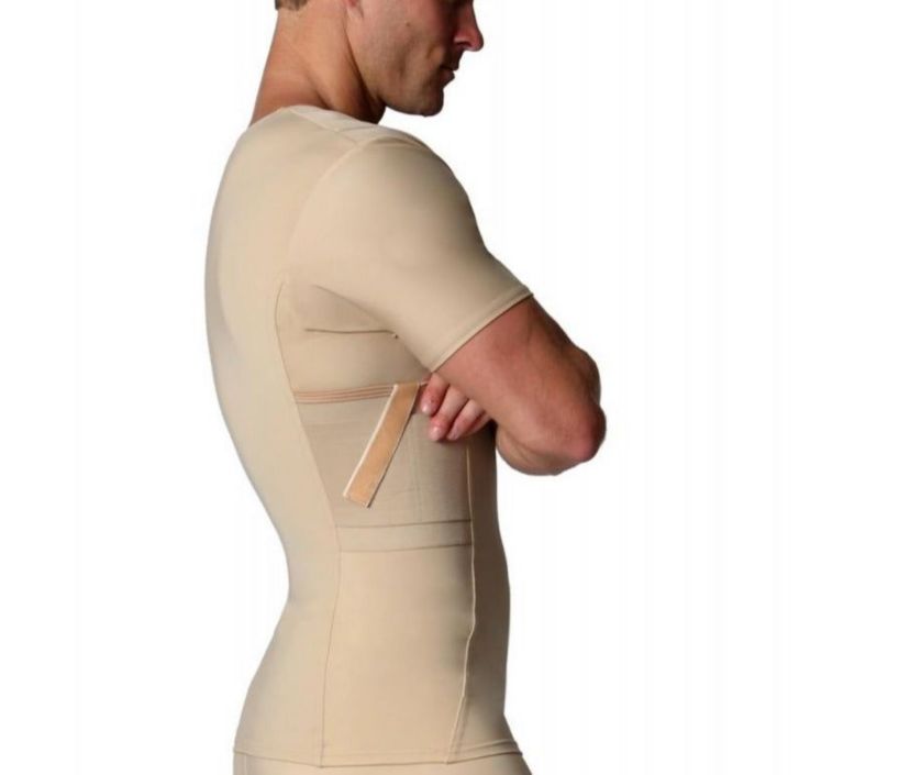Holster Pocket Tactical Short Sleeve V Neck