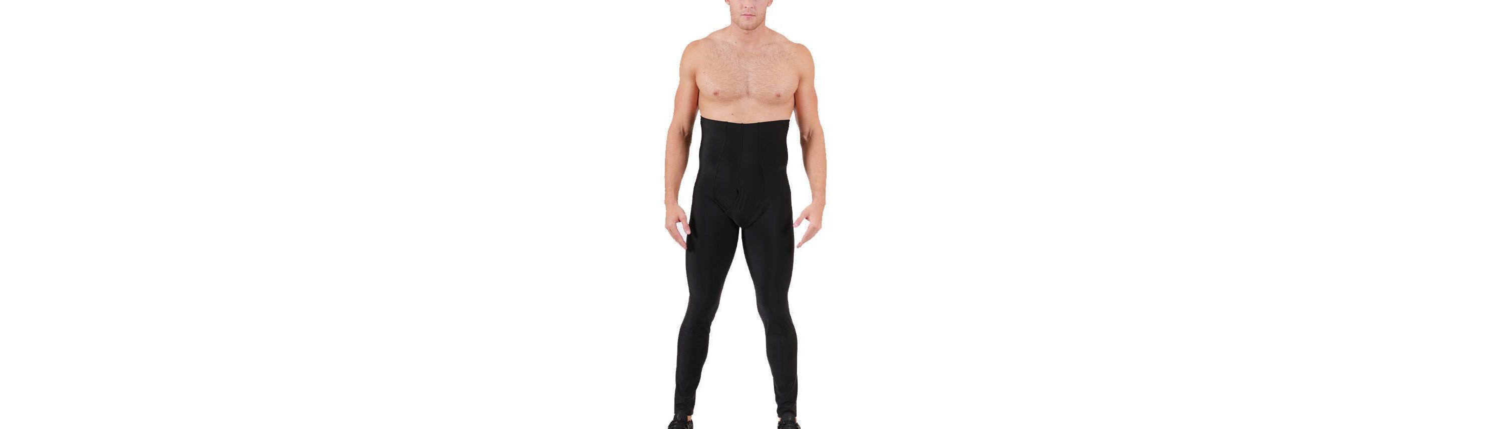 Men High Waist Compression Leggings