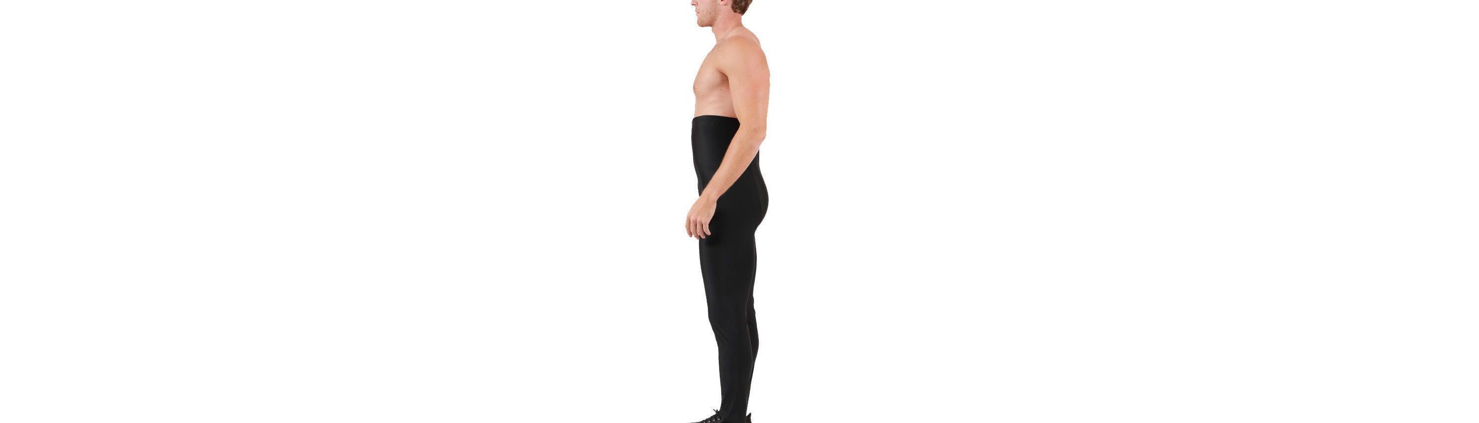 Men High Waist Compression Leggings