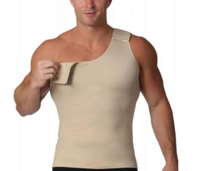 Insta Slim Men's Hook-n-loop shoulder Muscle Tank Top, XL
