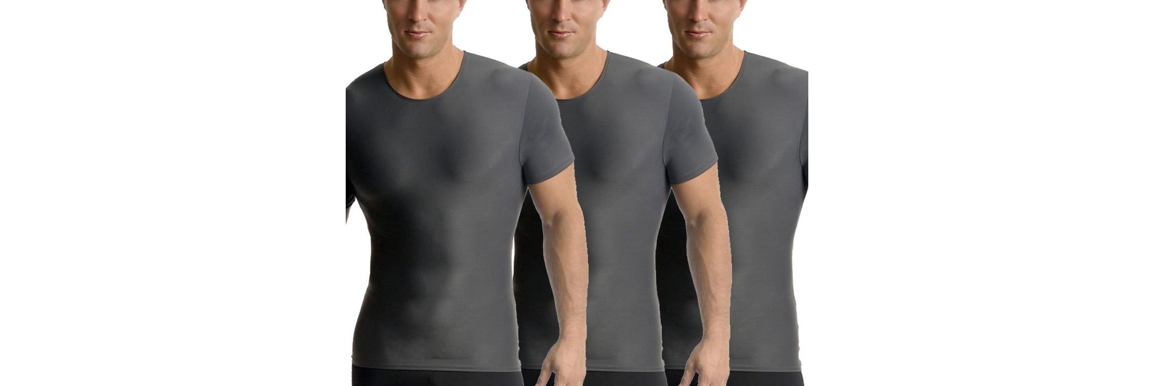 3-Pack Active Compression Short Sleeve Crewnecks