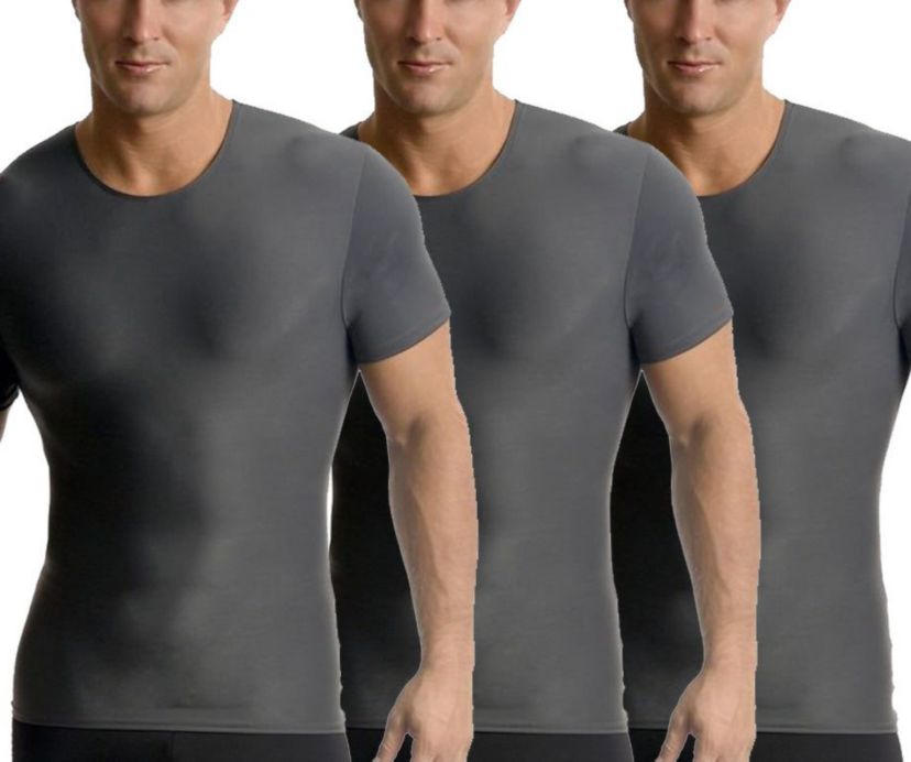 3-Pack Active Compression Short Sleeve Crewnecks