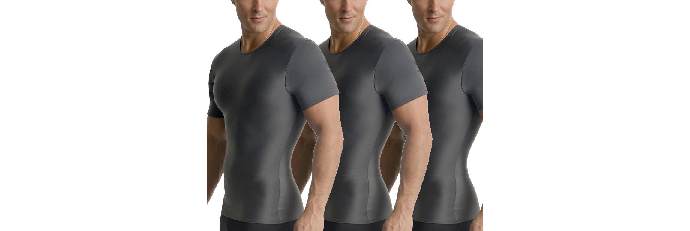 3-Pack Active Compression Short Sleeve Crewnecks