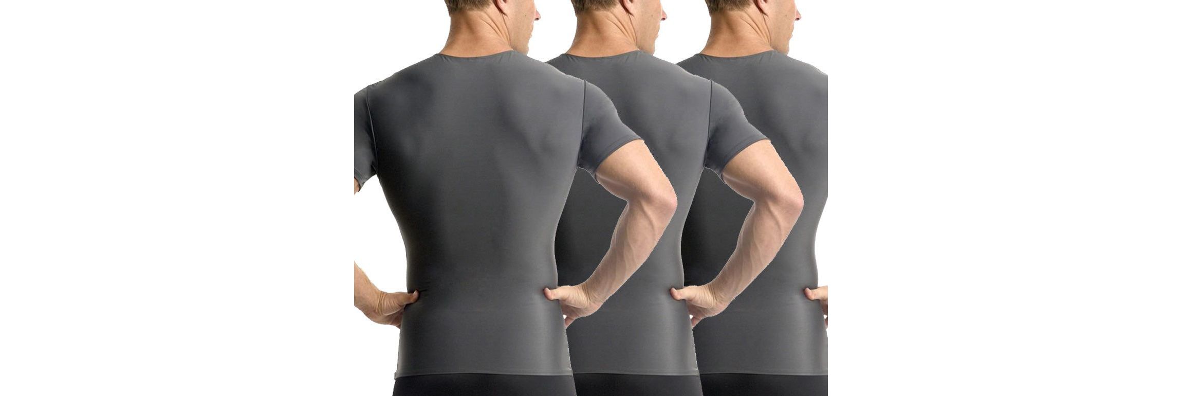 3-Pack Active Compression Short Sleeve Crewnecks