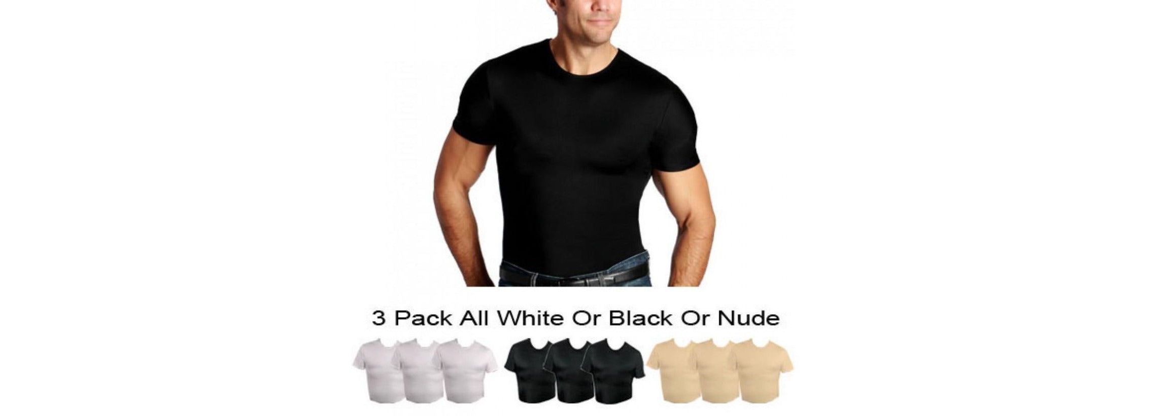 3-Pack Compression Short Sleeve Crewnecks