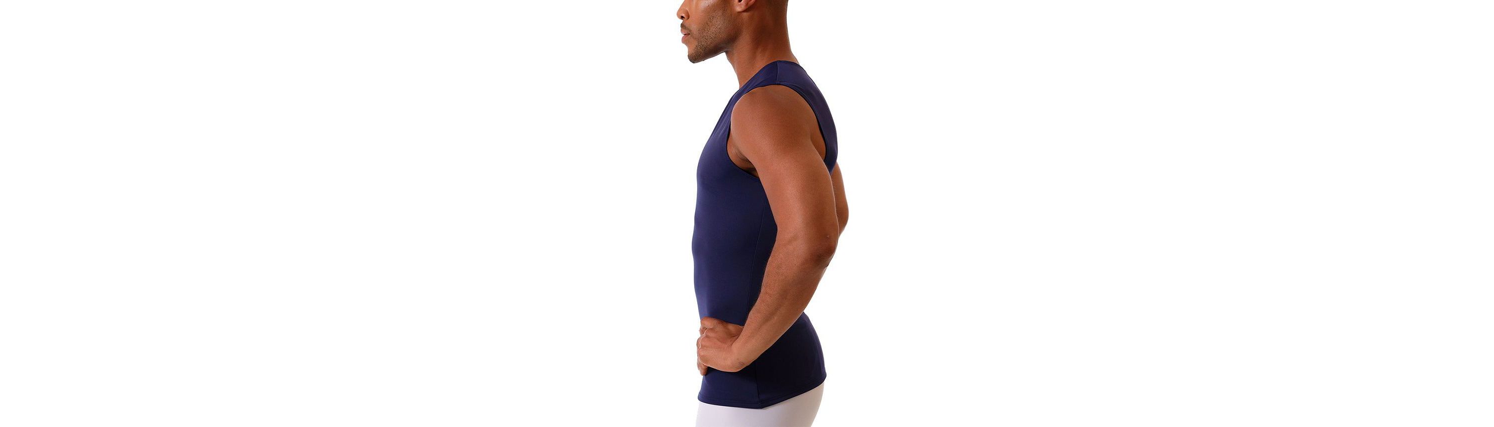 Men Compression Sleeveless Crewneck