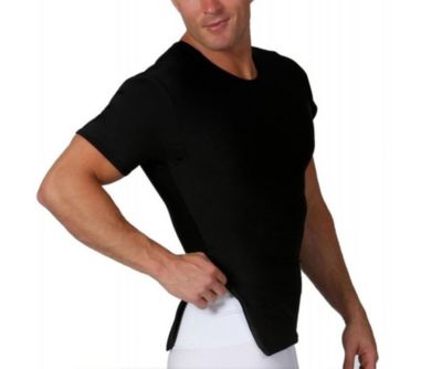 Men Compression Side Zip Crewneck