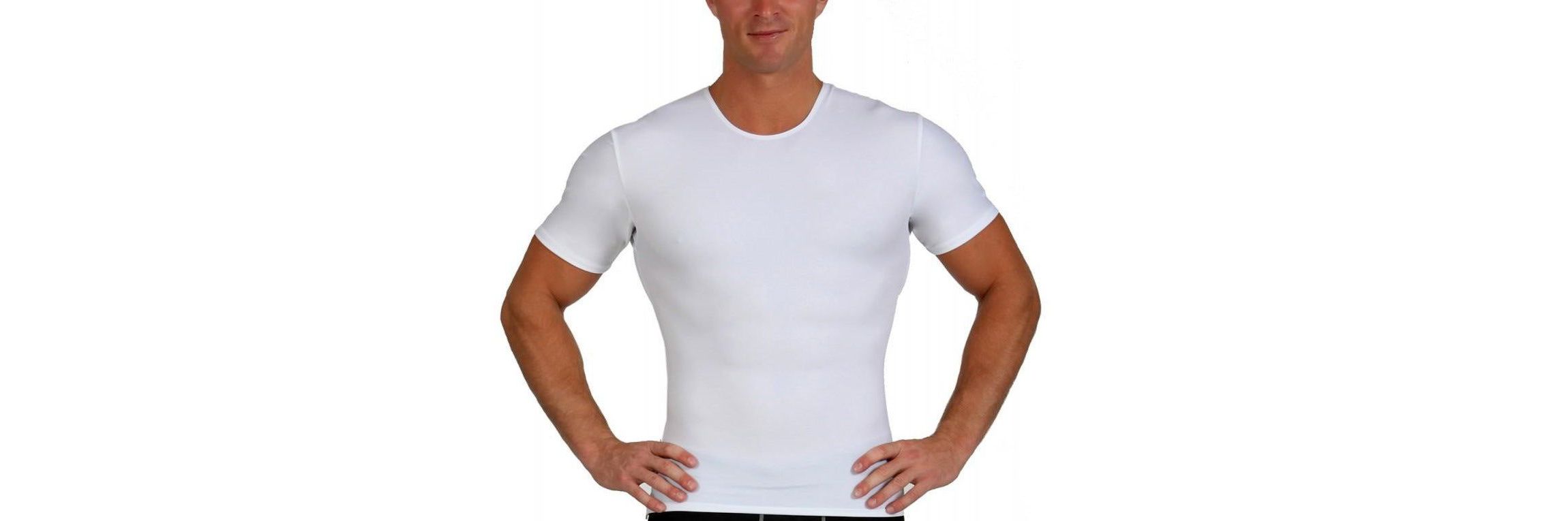 Men Compression Side Zip Crewneck
