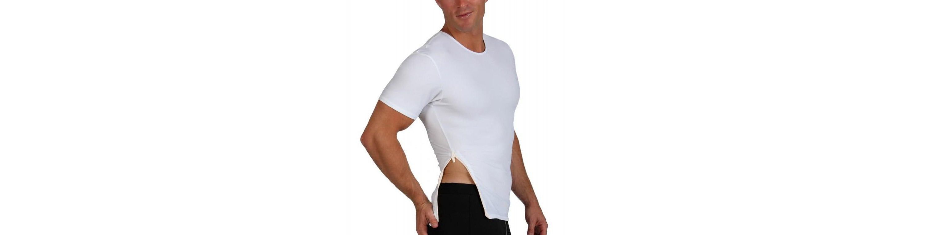 Men Compression Side Zip Crewneck