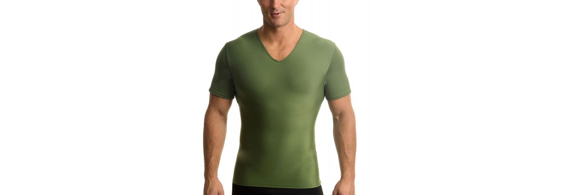 Men Active Compression Short Sleeve V-Neck