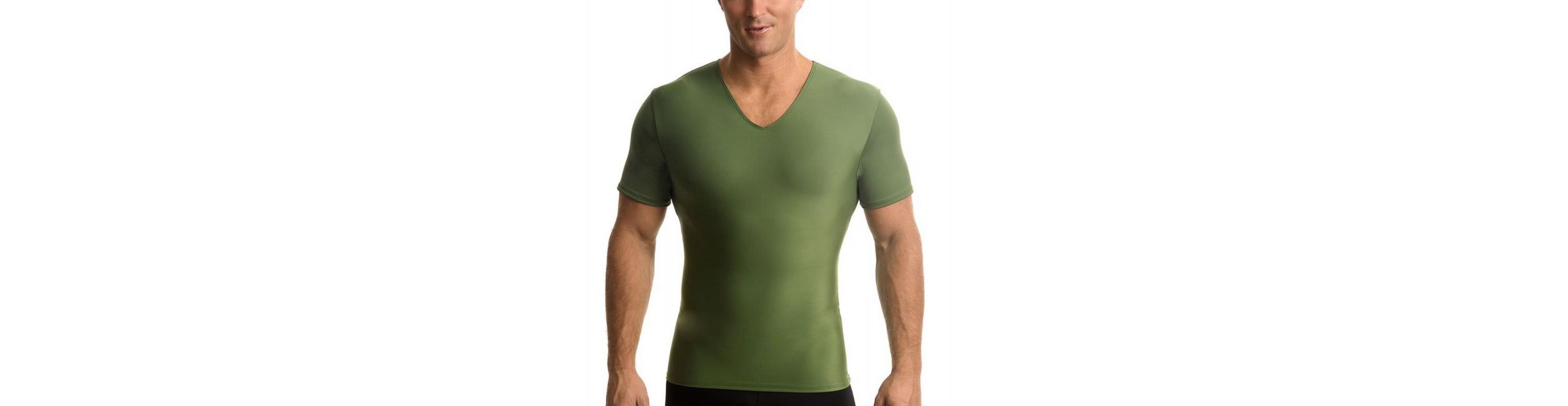 Men Active Compression Short Sleeve V-Neck