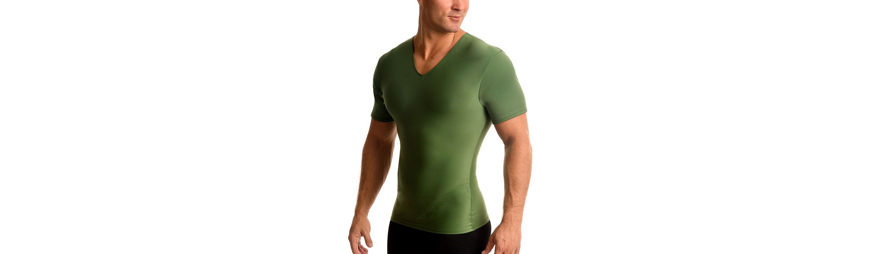 Men Active Compression Short Sleeve V-Neck