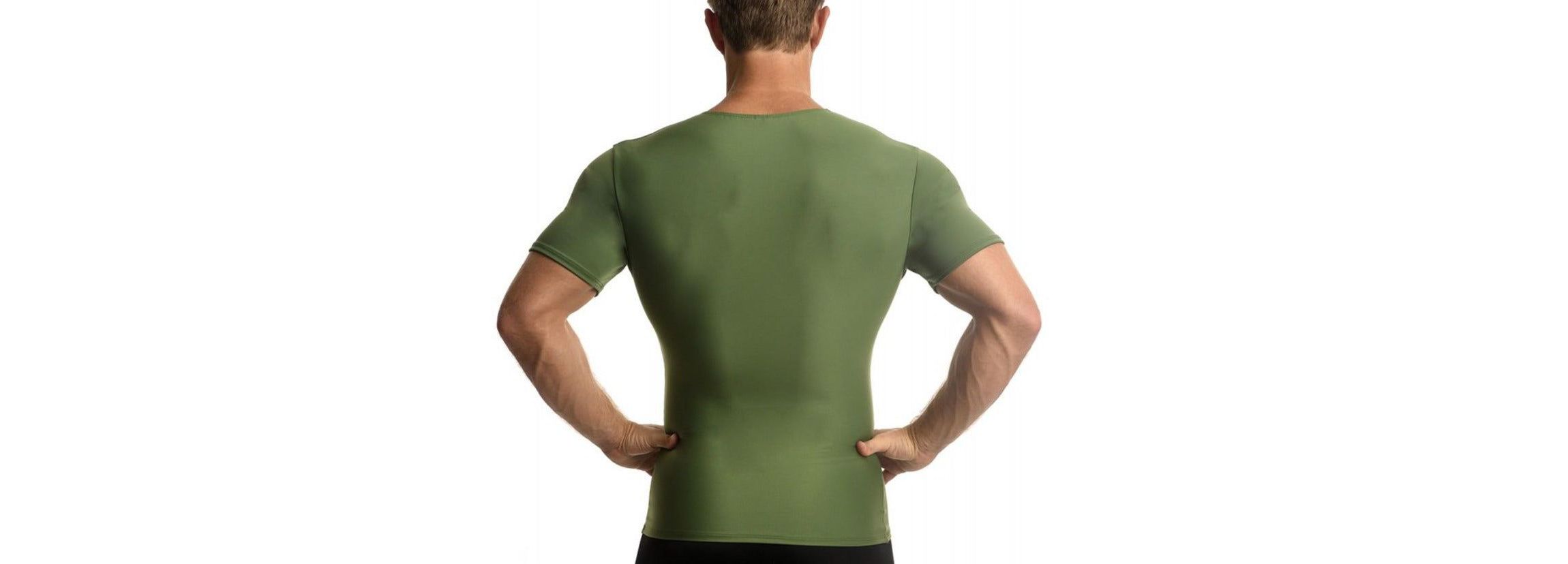 Men Active Compression Short Sleeve V-Neck