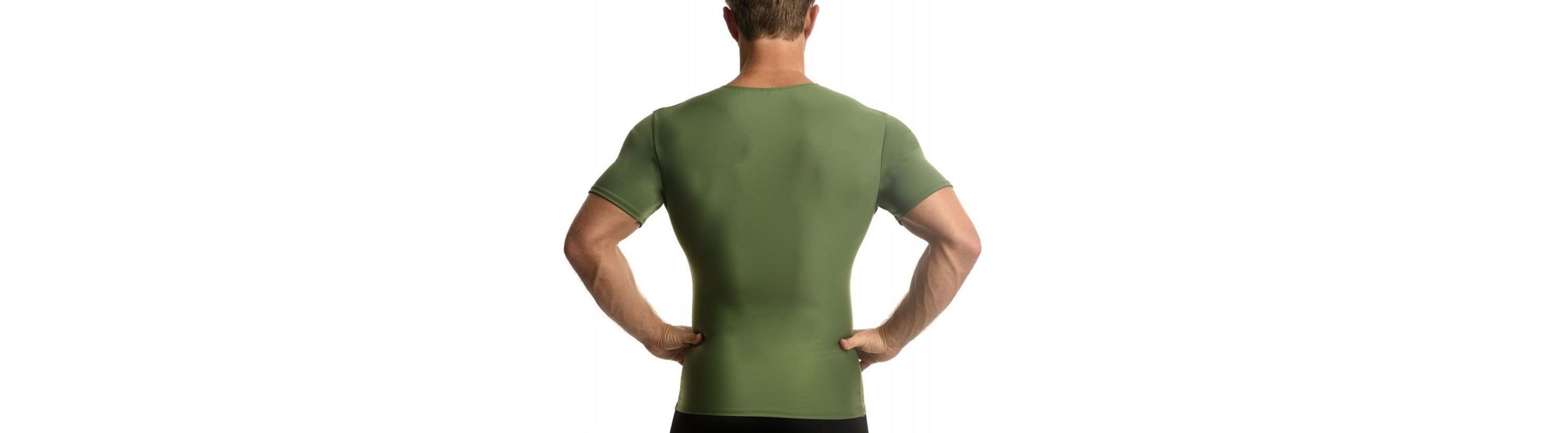 Men Active Compression Short Sleeve V-Neck