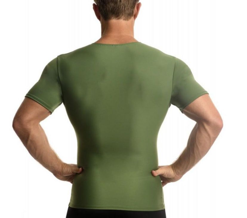 Men Active Compression Short Sleeve V-Neck