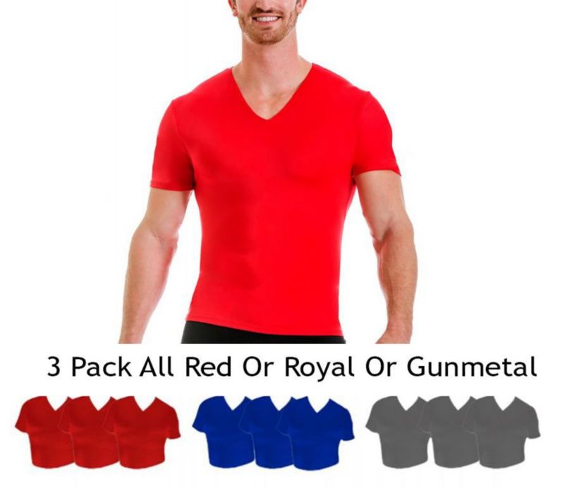 Big & Tall 3-Pack Activewear Short Sleeve V-Necks
