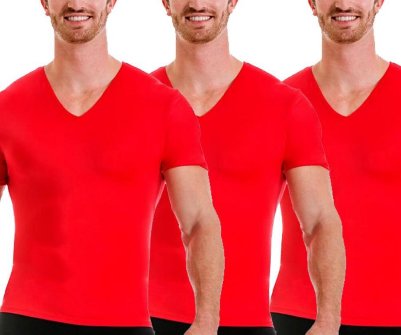 Big & Tall 3-Pack Activewear Short Sleeve V-Necks