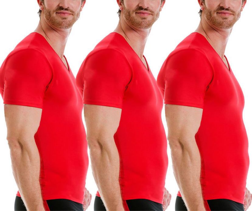 Big & Tall 3-Pack Activewear Short Sleeve V-Necks