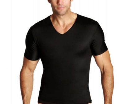 Big & Tall Men Compression Short Sleeve V-Neck