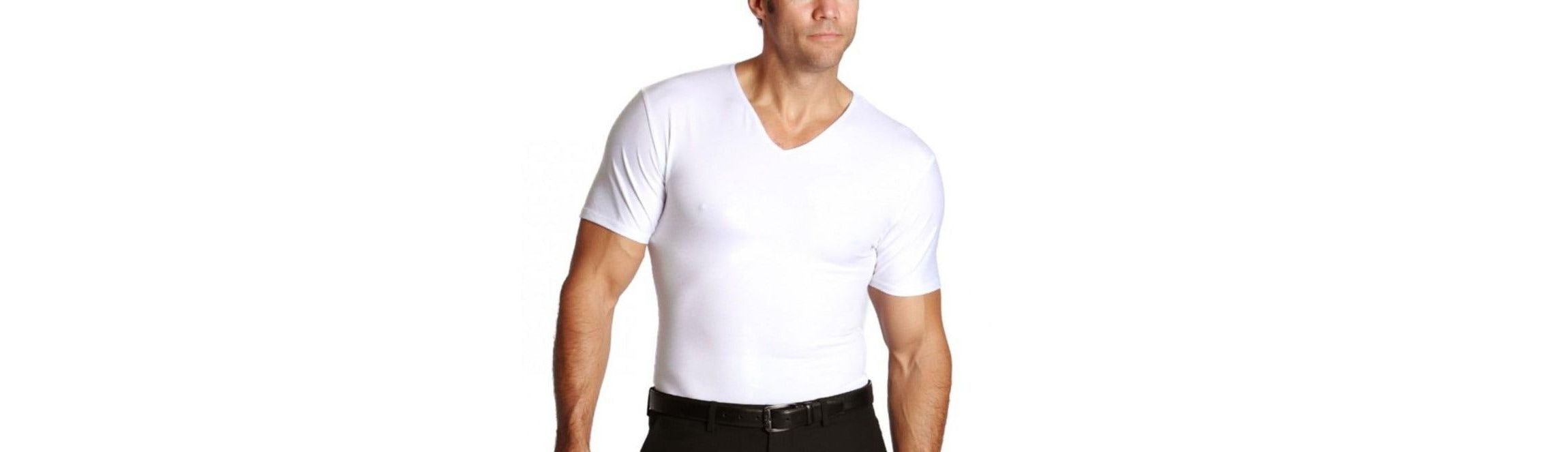 Big & Tall Men Compression Short Sleeve V-Neck