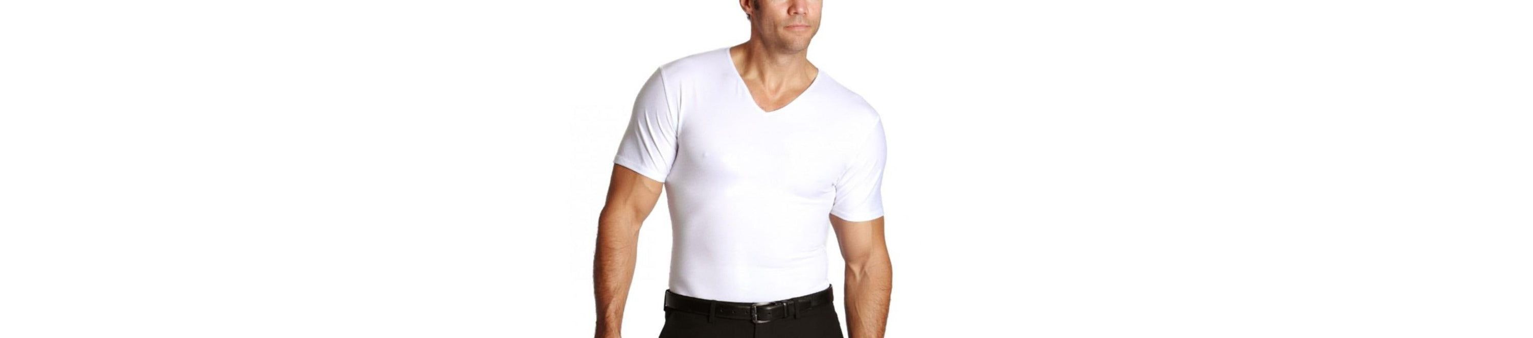 Big & Tall Men Compression Short Sleeve V-Neck