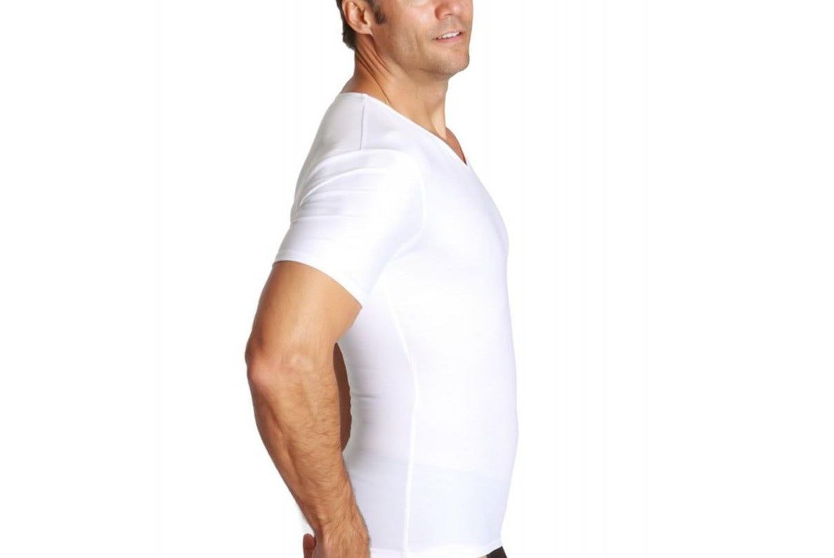 Big & Tall Men Compression Short Sleeve V-Neck