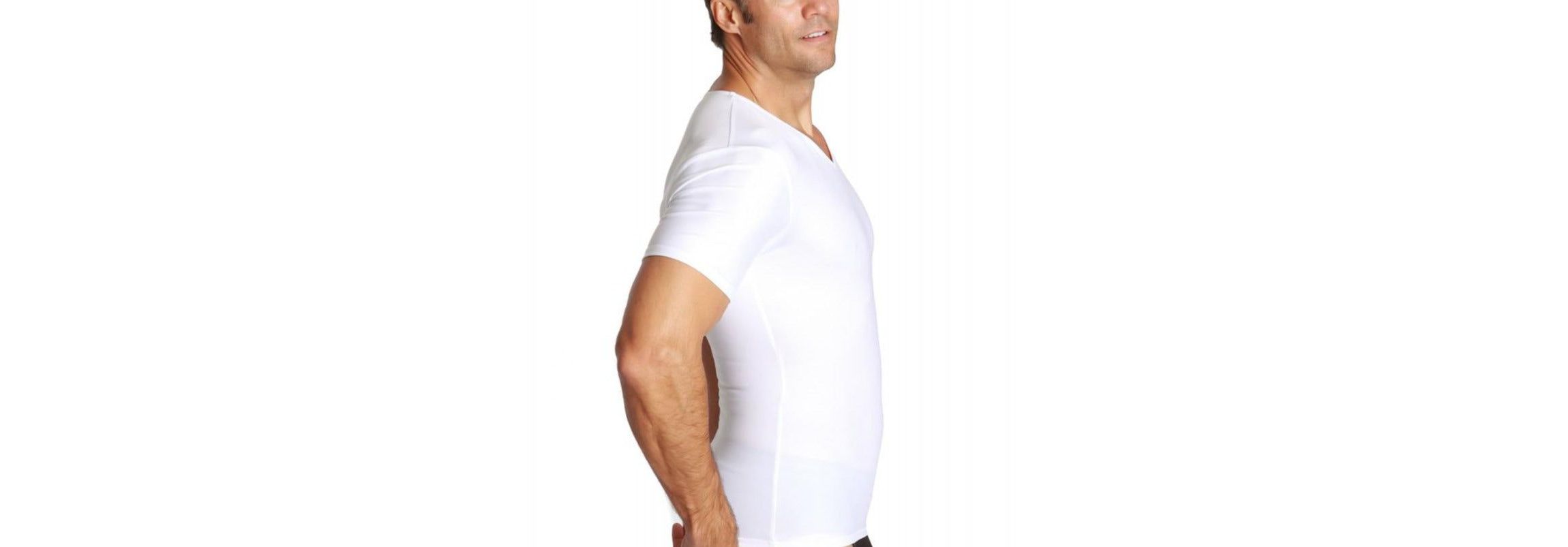 Big & Tall Men Compression Short Sleeve V-Neck
