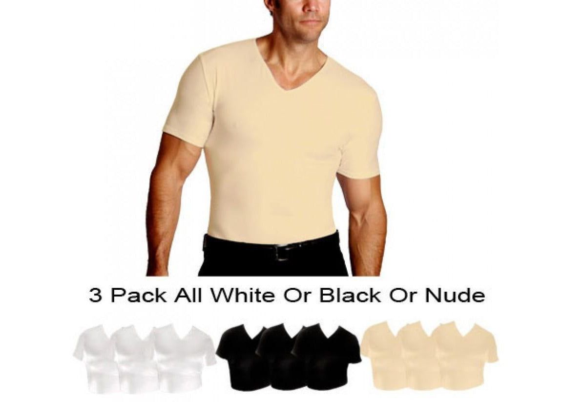 3-Pack Compression Short Sleeve V-Necks