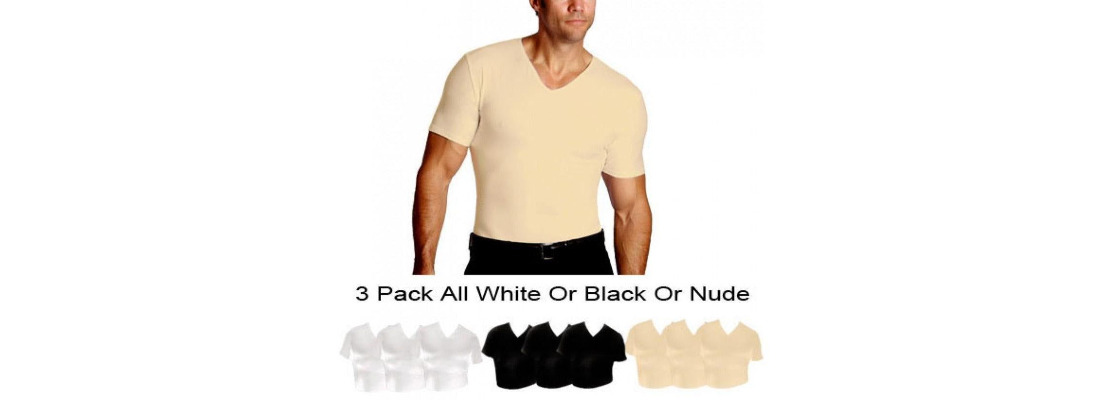 3-Pack Compression Short Sleeve V-Necks
