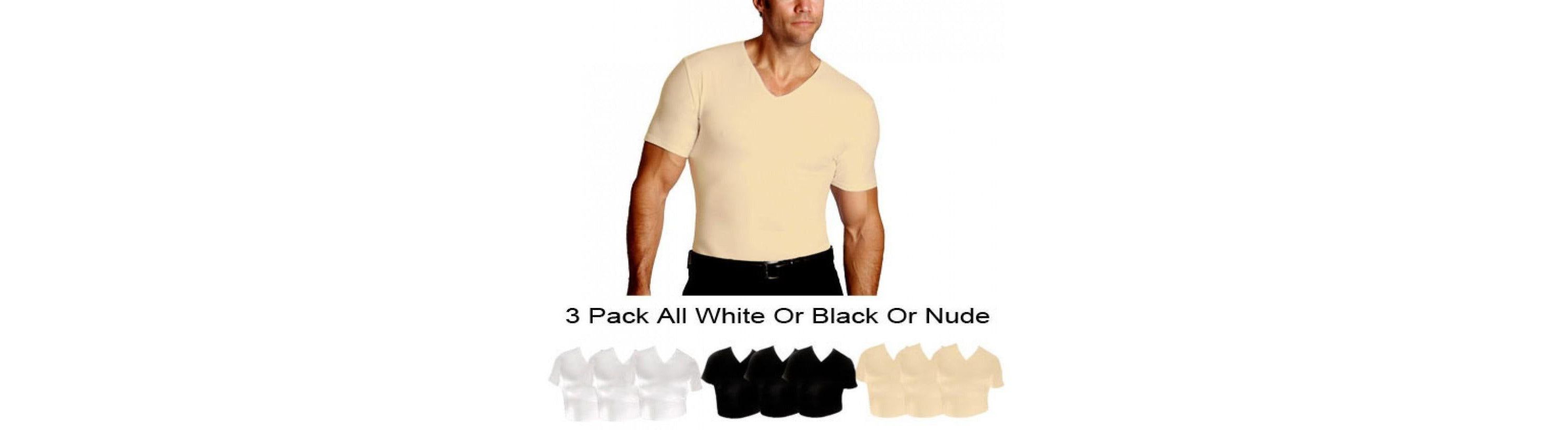 3-Pack Compression Short Sleeve V-Necks