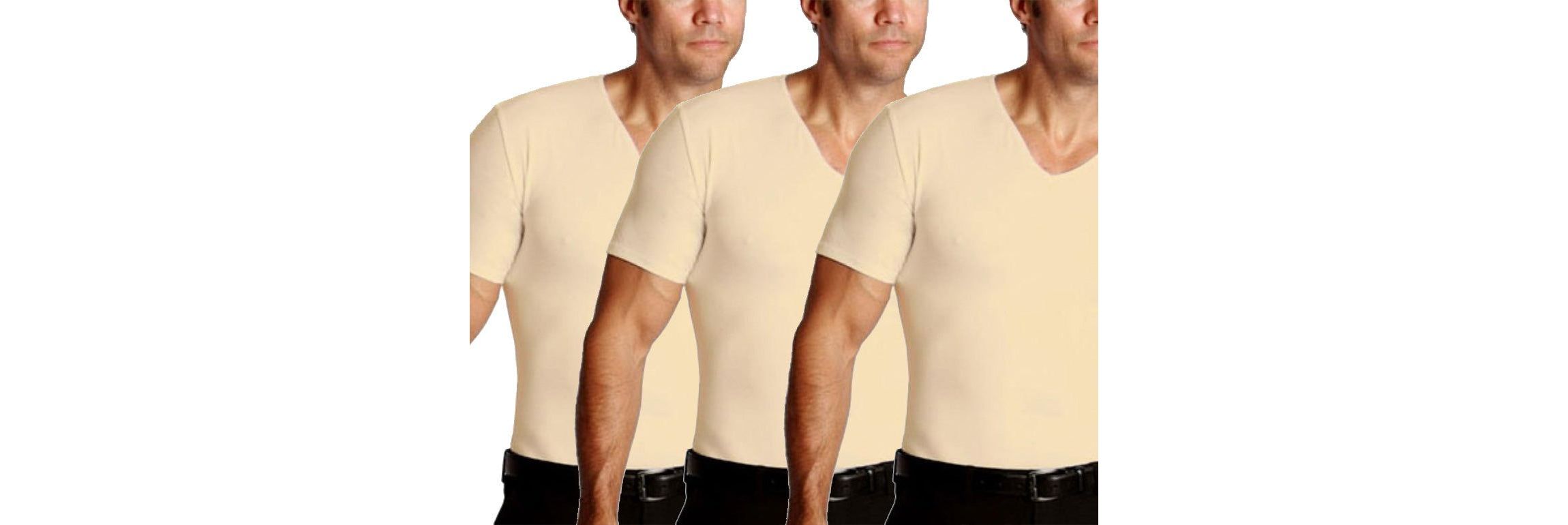 3-Pack Compression Short Sleeve V-Necks