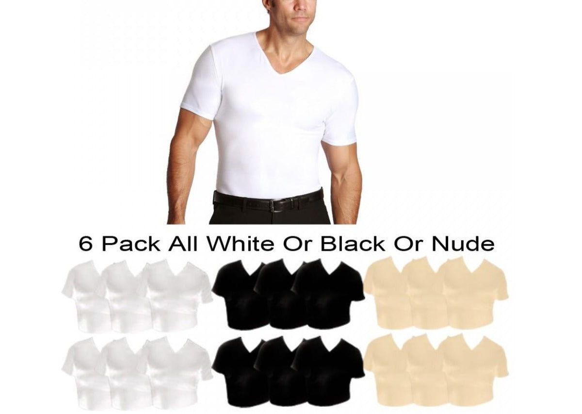 6-Pack Compression Short Sleeve V-Necks