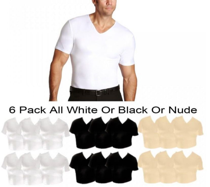 6-Pack Compression Short Sleeve V-Necks