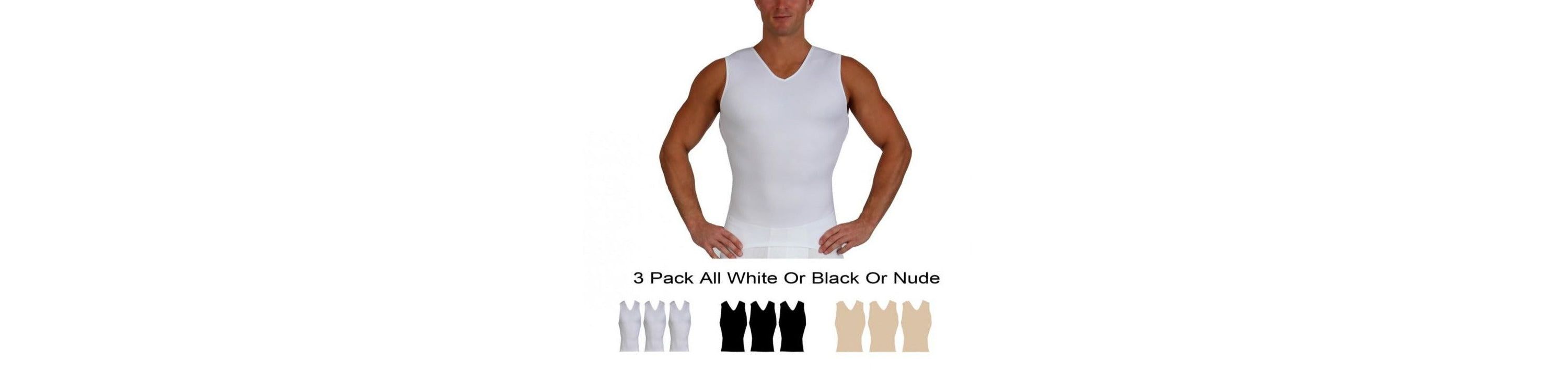3-Pack Compression Sleeveless V-Necks