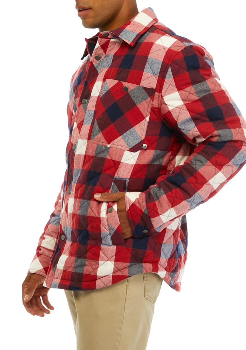 Quilted Puffer Shirt Jacket