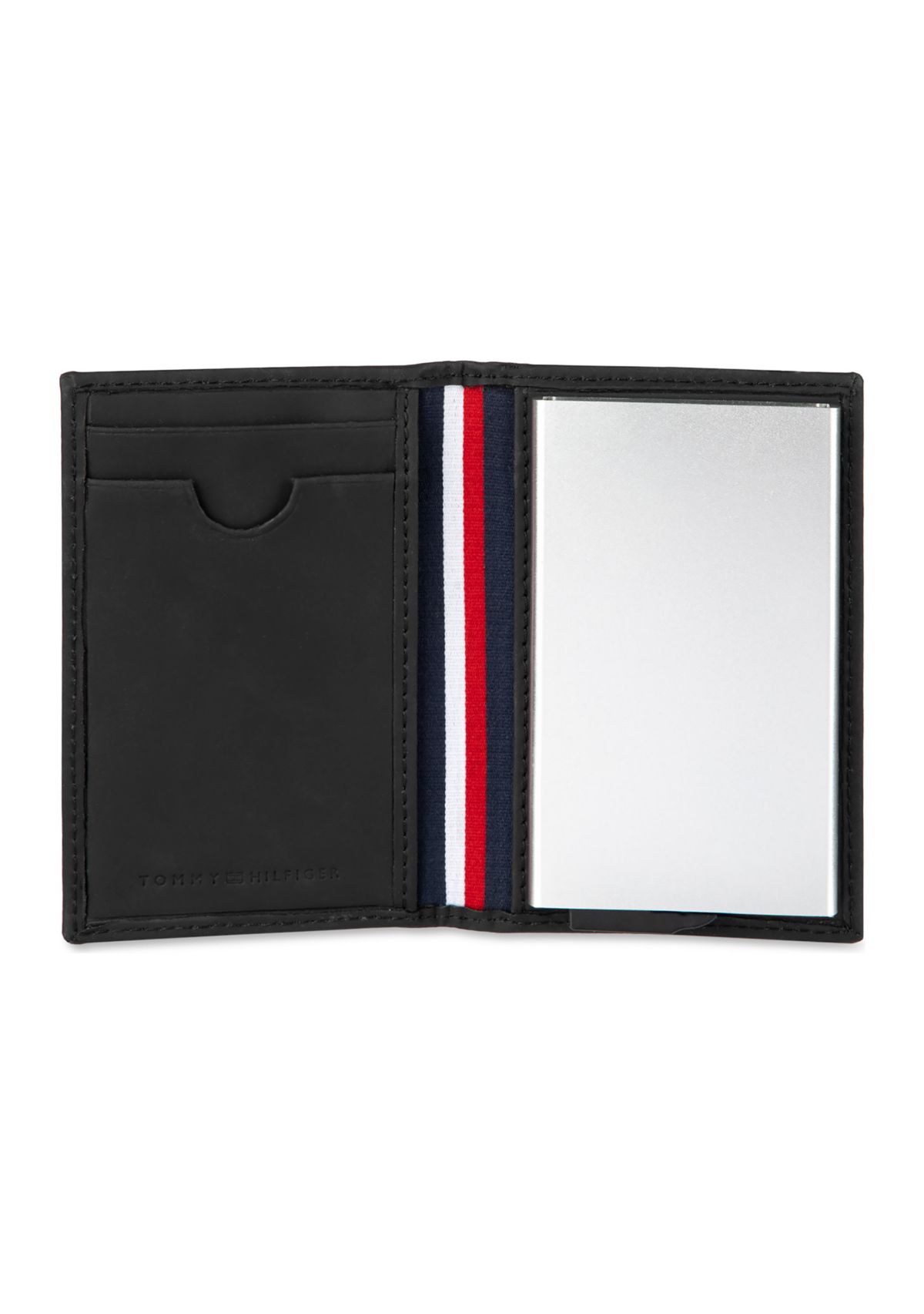 Duofold Card Case Wallet with Interior Metal Card Ejector