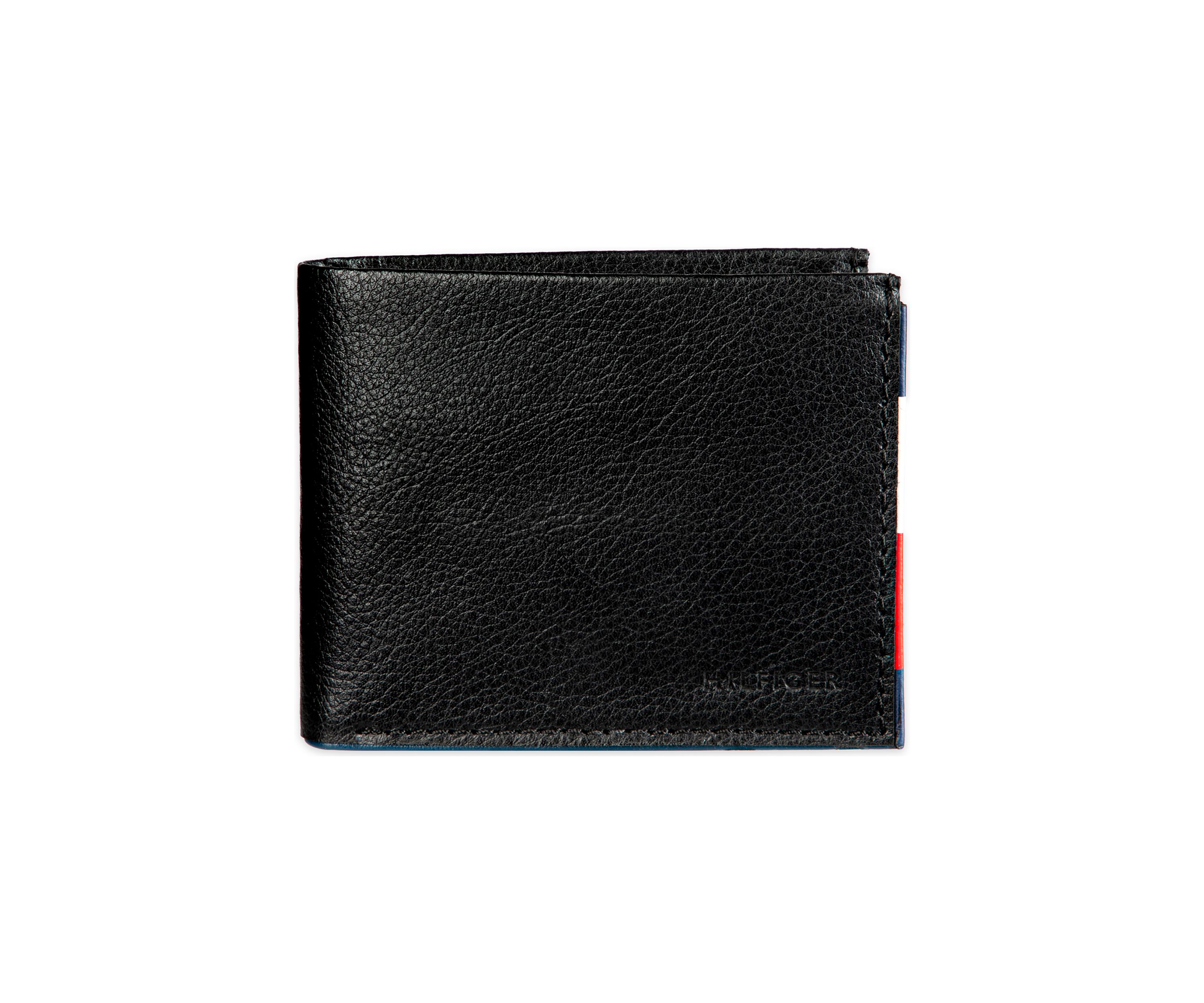 Leather Traveler Wallet with Patch On Interior Card Slots
