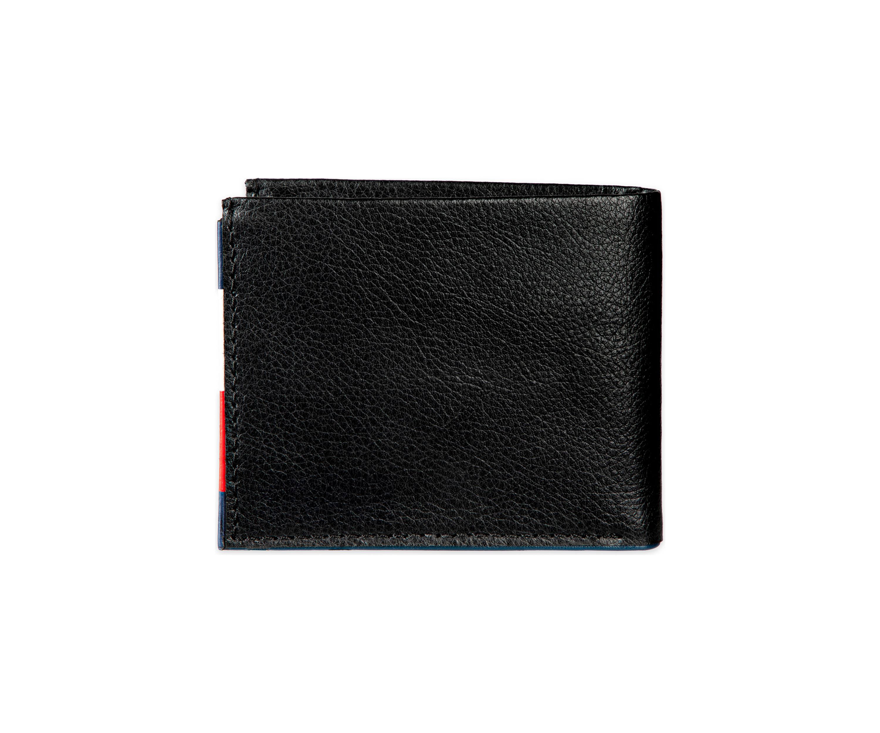 Leather Traveler Wallet with Patch On Interior Card Slots