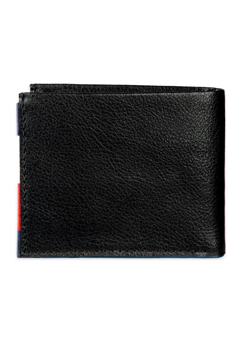Leather Traveler Wallet with Patch On Interior Card Slots