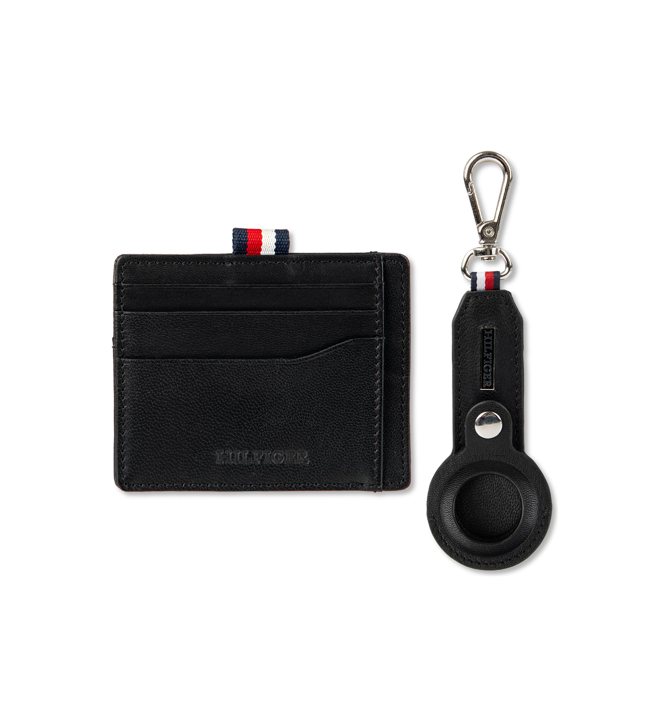 Card Case Wallet with Airtag Key Fob Pocket