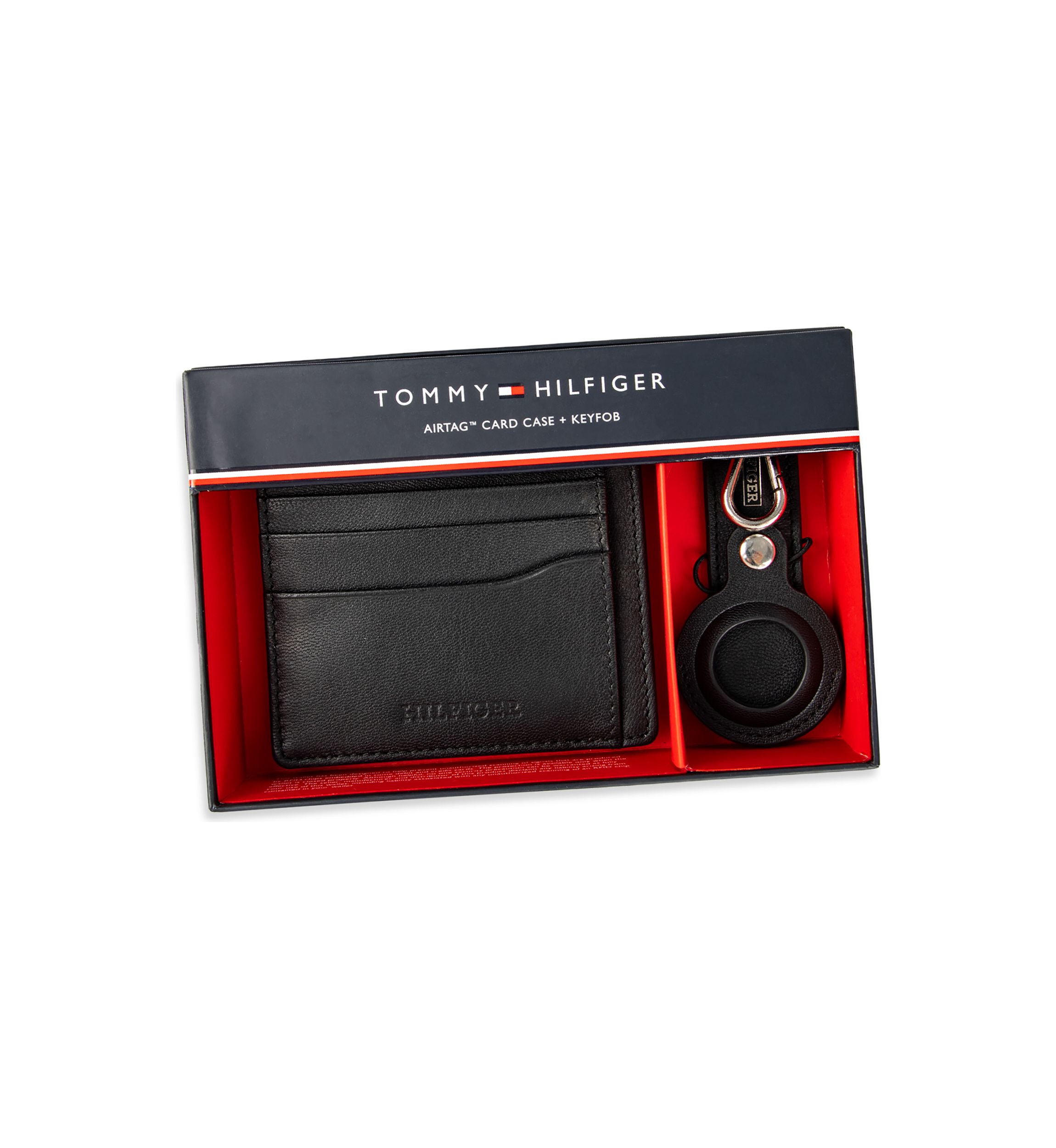 Card Case Wallet with Airtag Key Fob Pocket