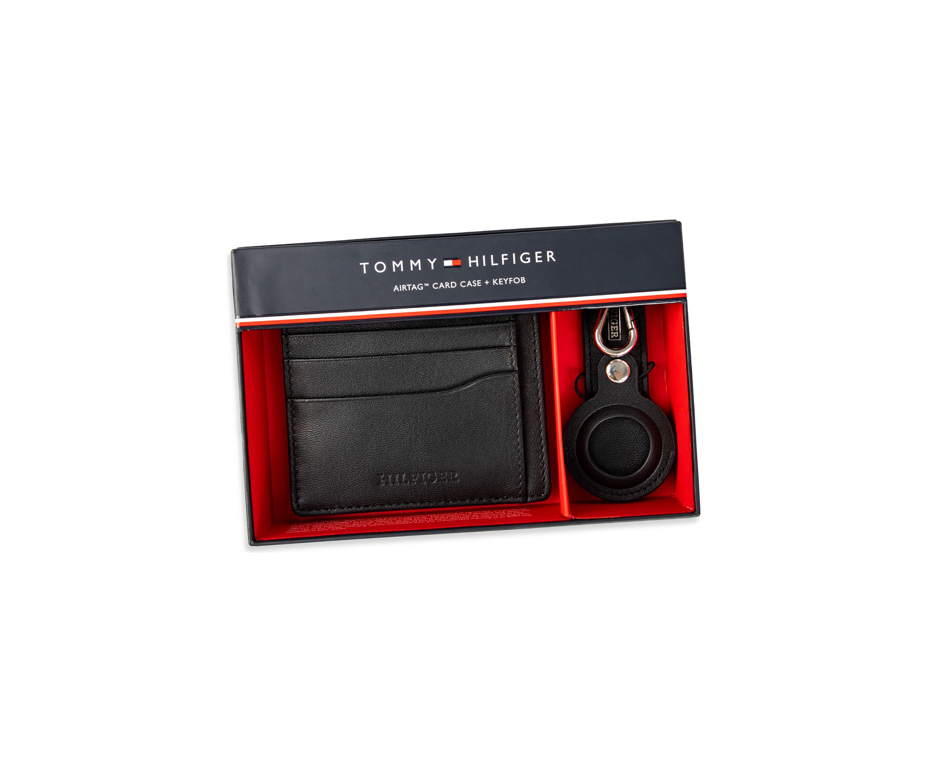 Card Case Wallet with Airtag Key Fob Pocket