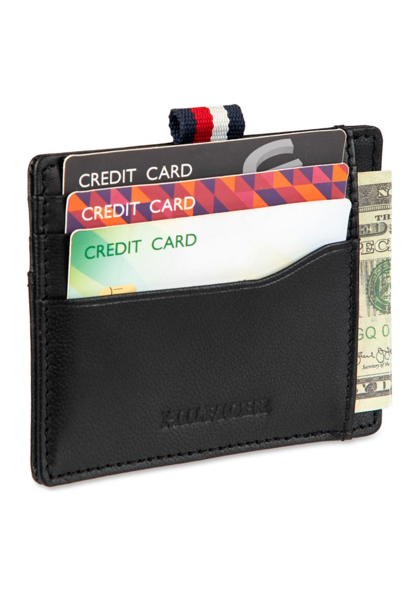 Card Case Wallet with Airtag Key Fob Pocket