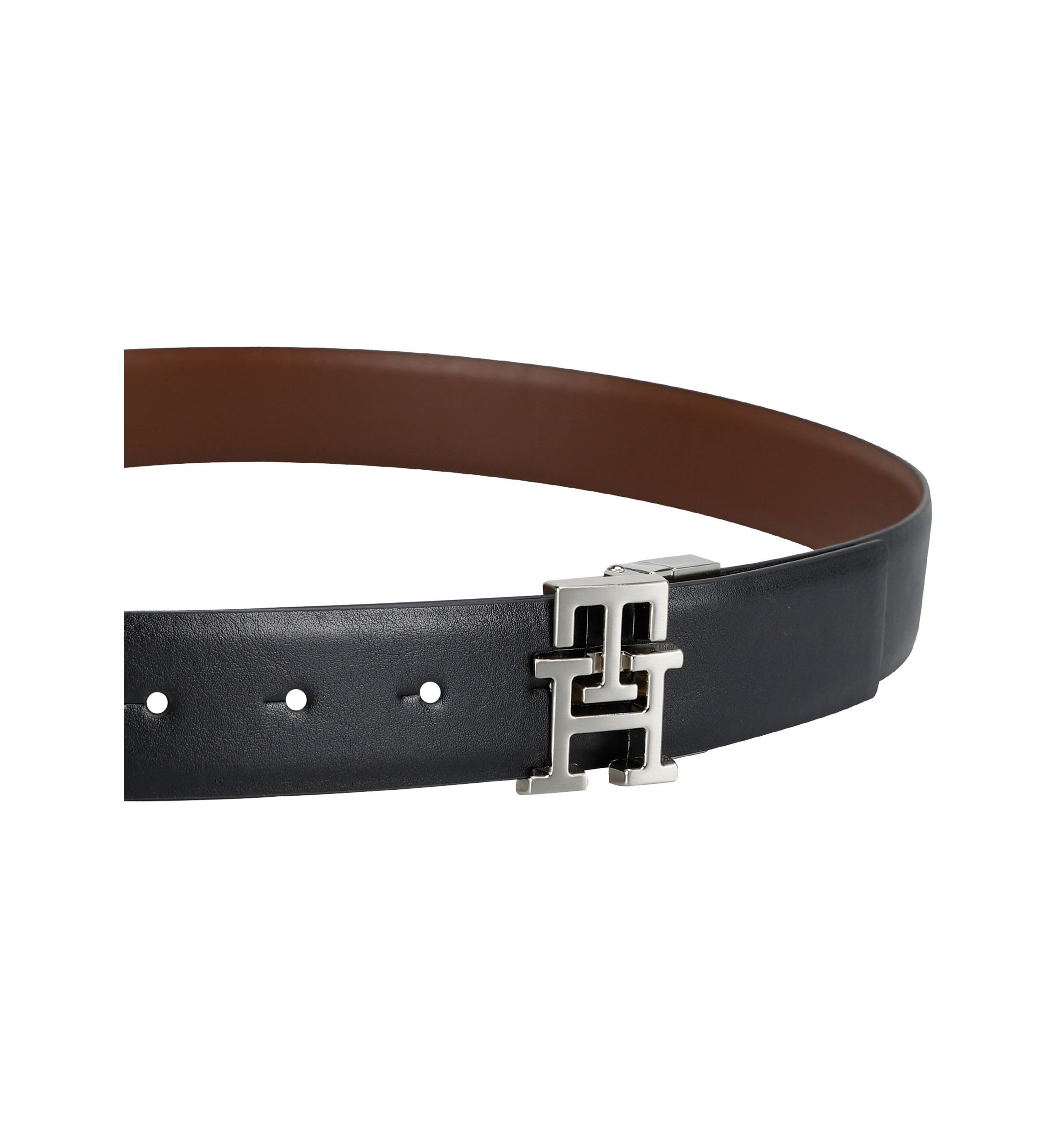 Reversible Leather Belt Strap with 2 Interchangeable Buckles Boxed Set