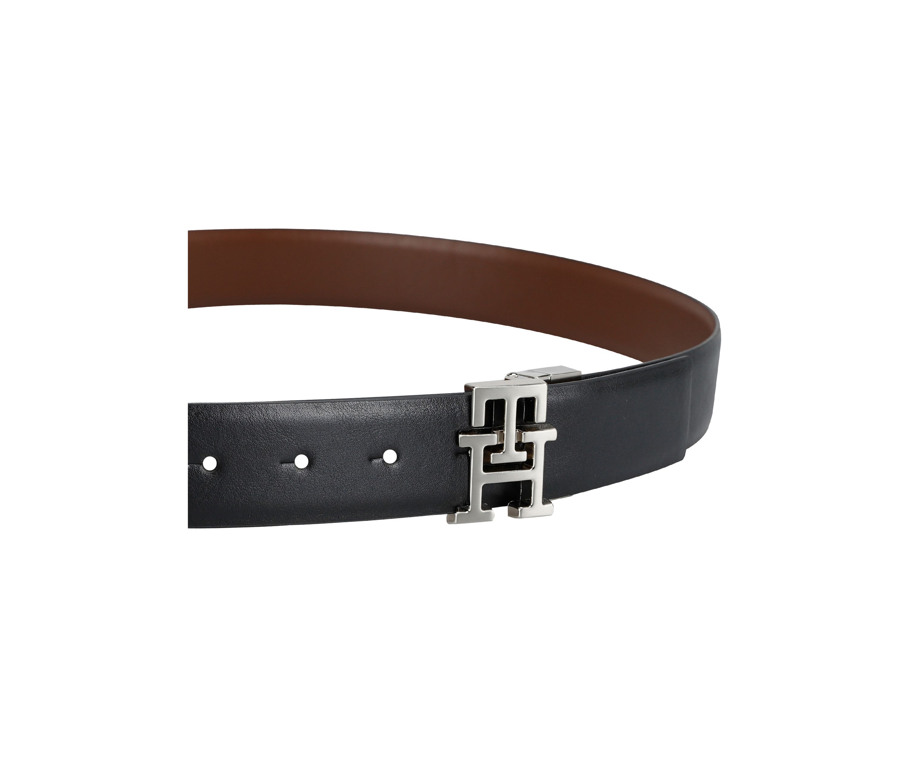 Reversible Leather Belt Strap with 2 Interchangeable Buckles Boxed Set