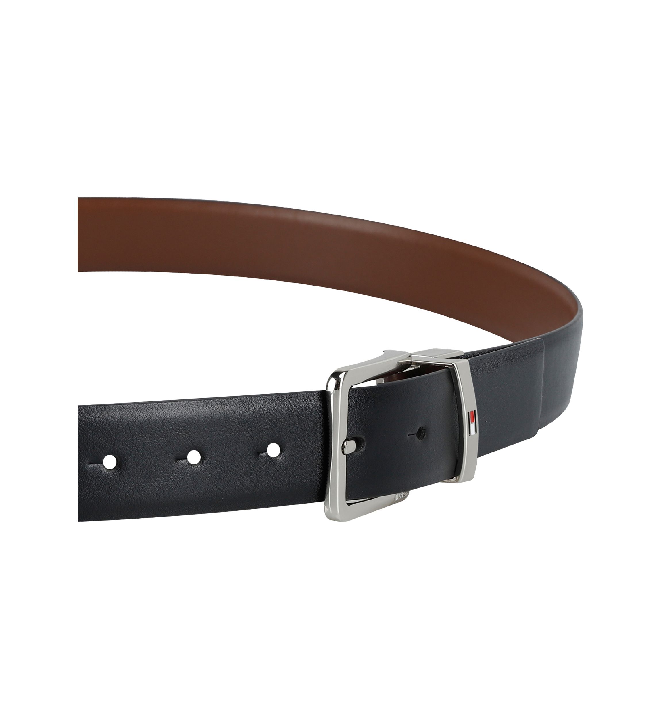 Reversible Leather Belt Strap with 2 Interchangeable Buckles Boxed Set